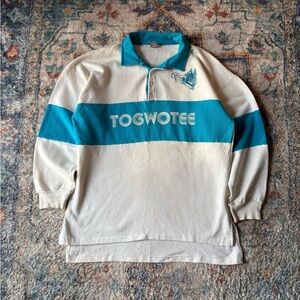 Vintage Togwotee Sledding Henley Sweatshirt Large